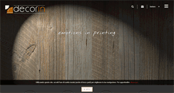 Desktop Screenshot of decorinprinting.it